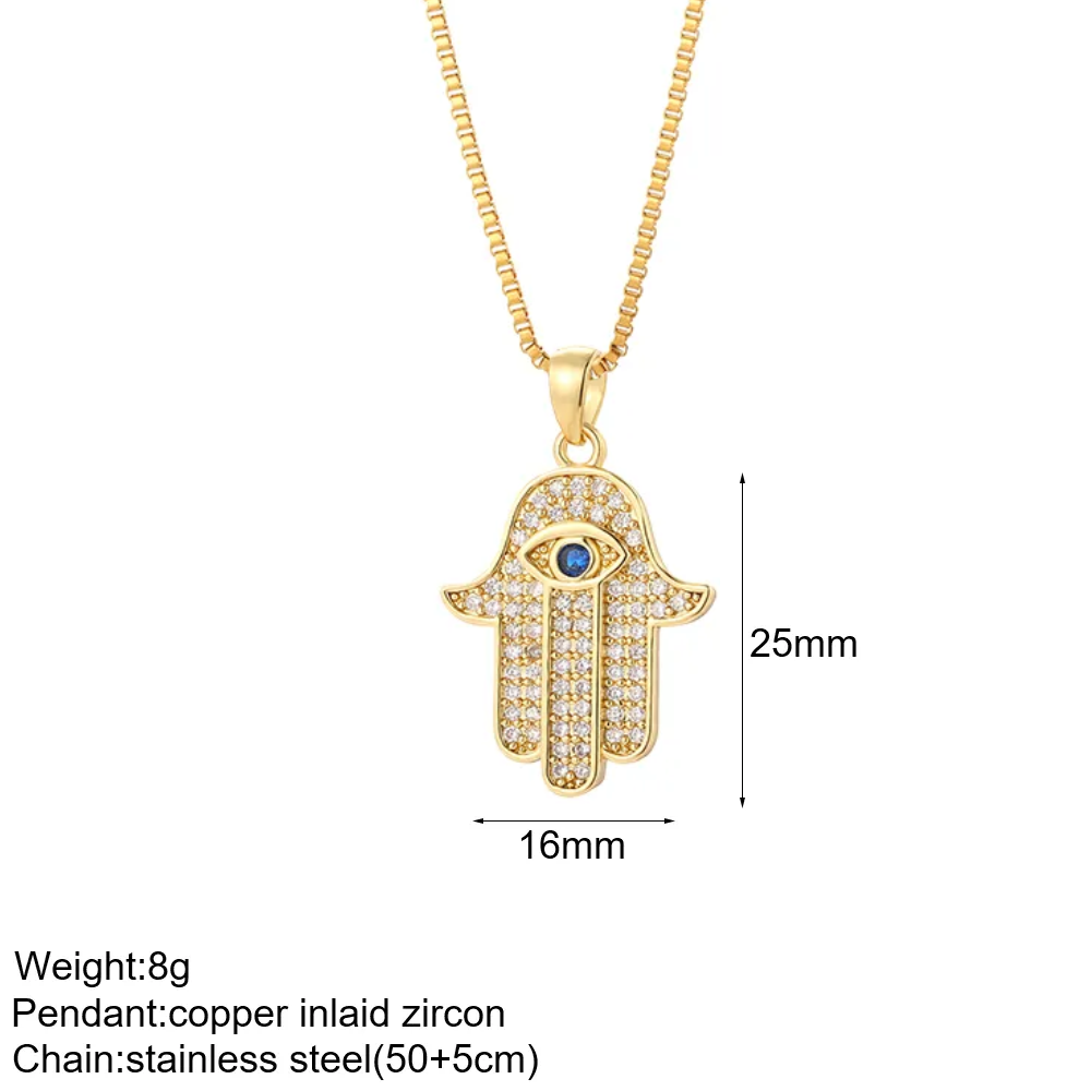 Hamsa Hand Necklace